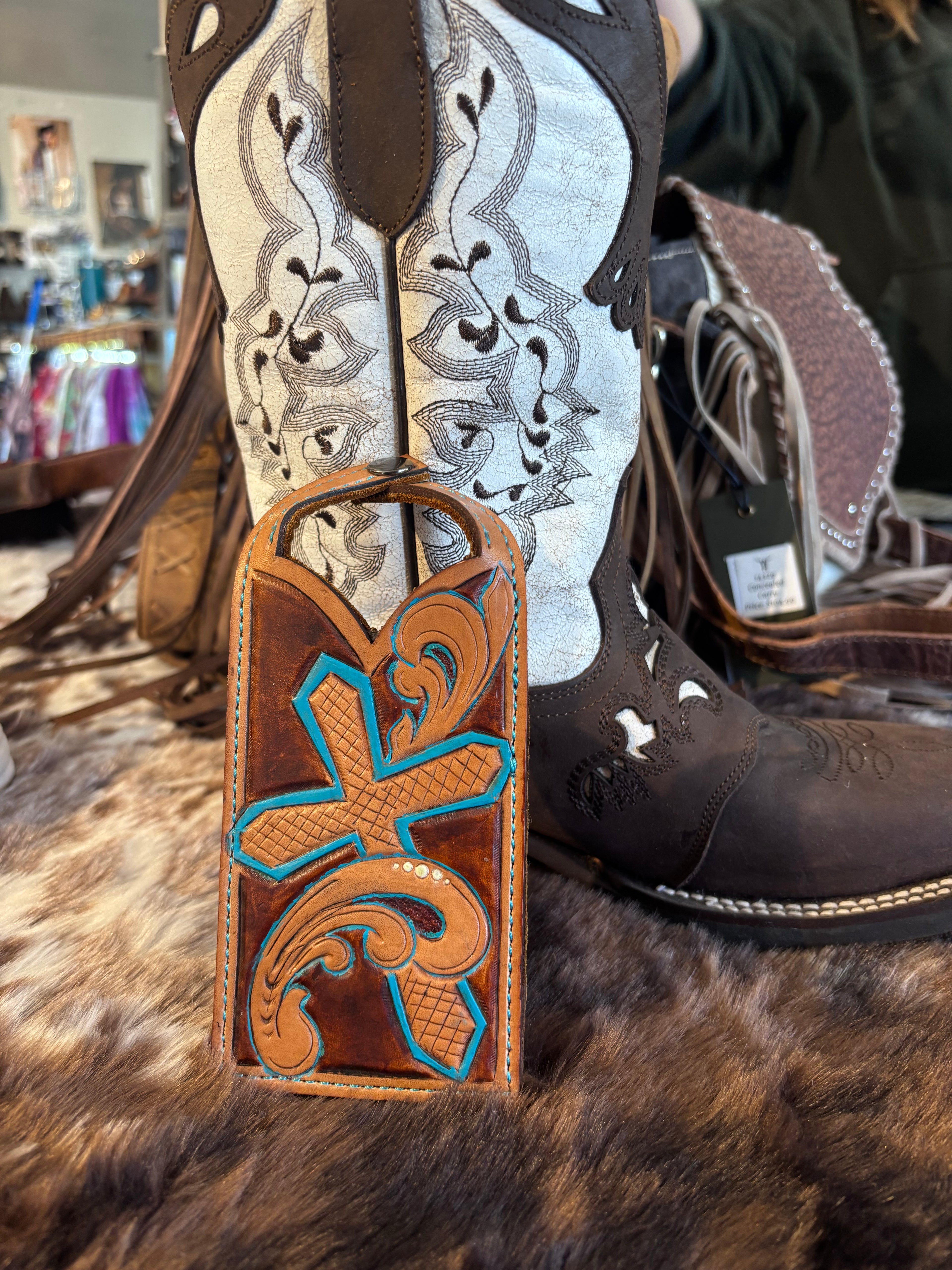 Leather Boot Wallet