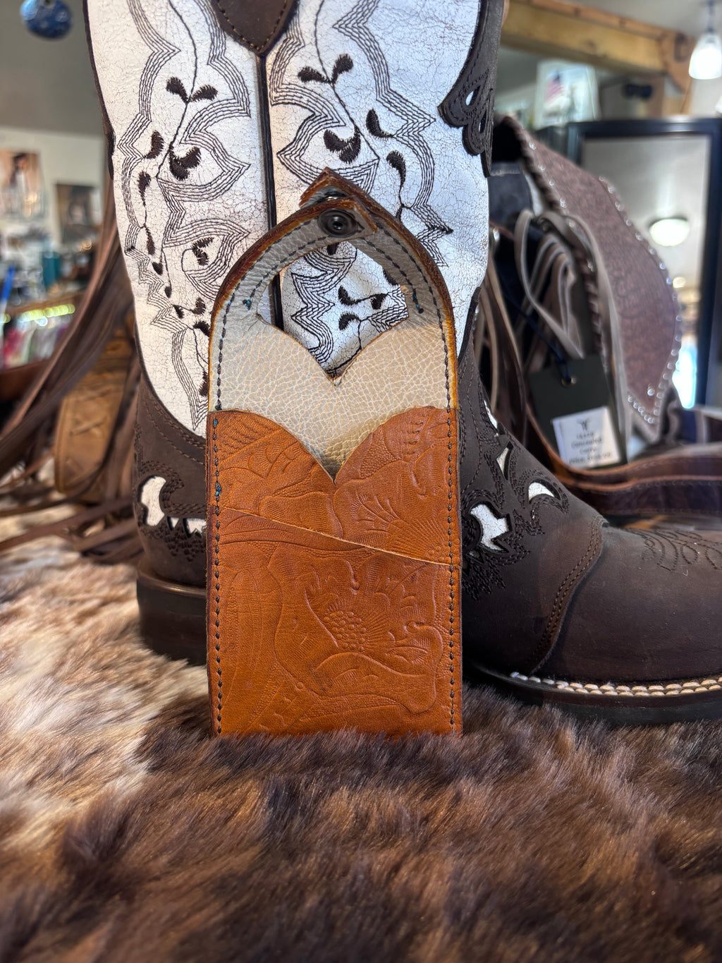 Leather Boot Wallet