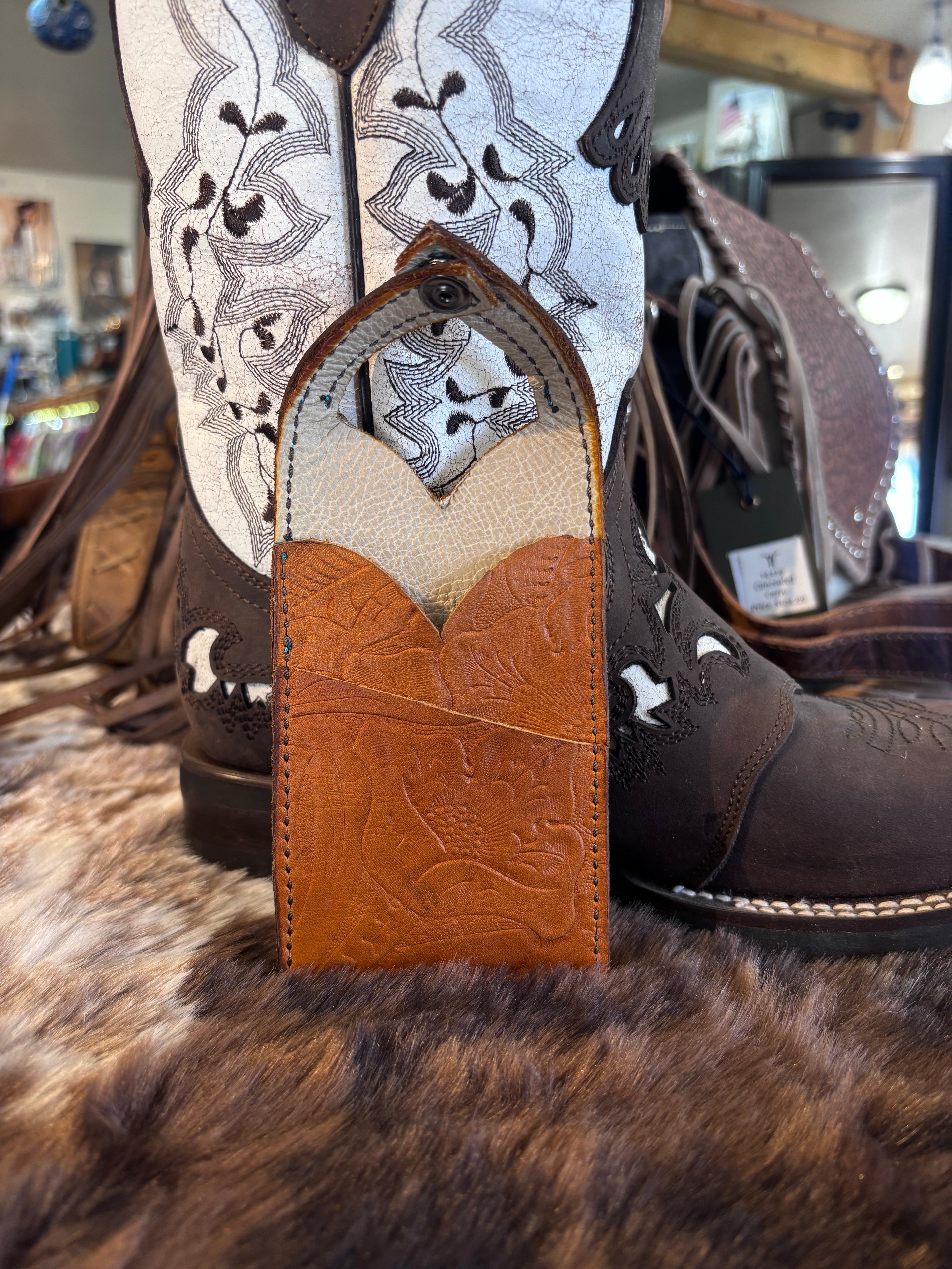 Leather Boot Wallet
