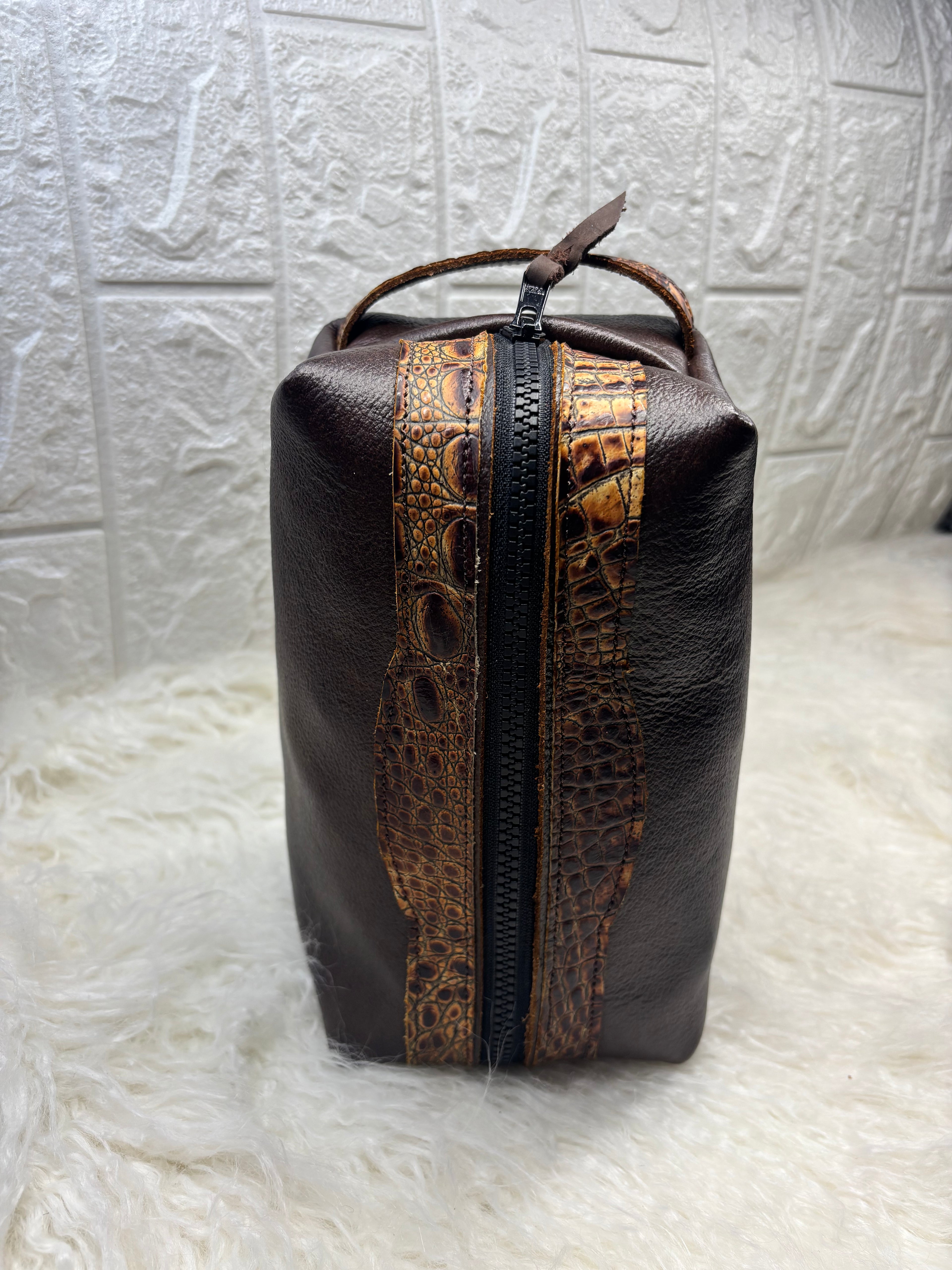 Handcrafted Leather Toiletry Bag