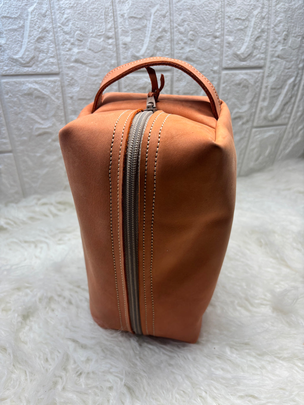 Handcrafted Leather Toiletry Bag
