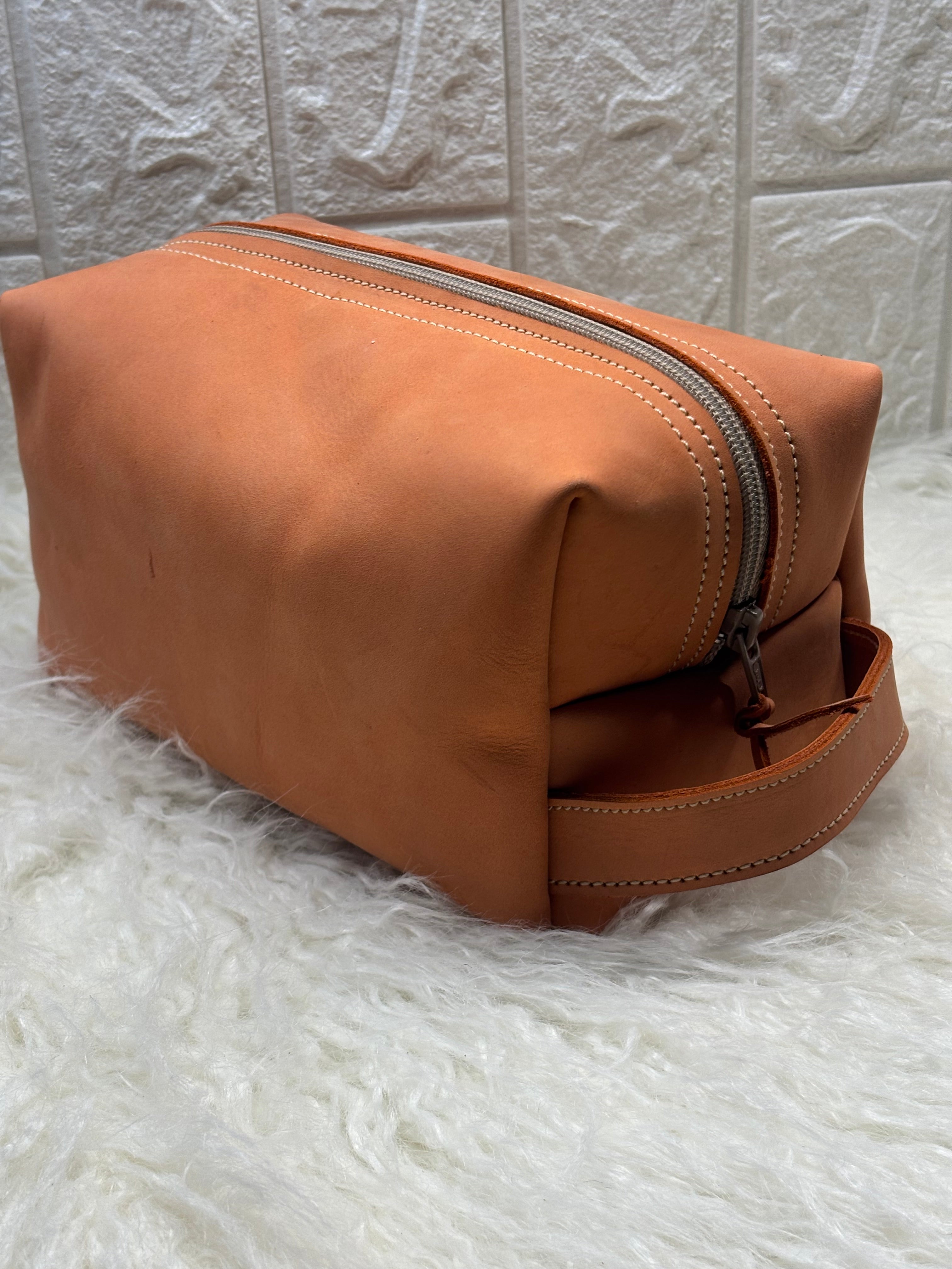 Handcrafted Leather Toiletry Bag