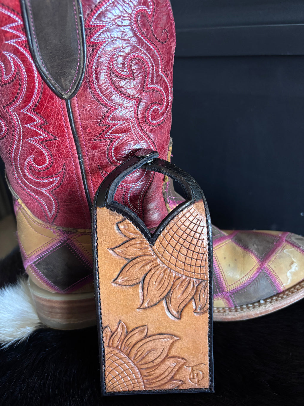 Leather boot wallet